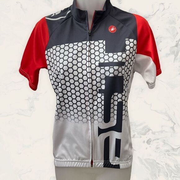Bike Shirt -Size Small - White/Red - Picture 1 of 2